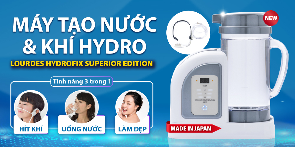 Chia sẻ từ chuyên gia Nhật Bản về máy tạo nước & khí Hydro Lourdes Hydrofix Superior Edition