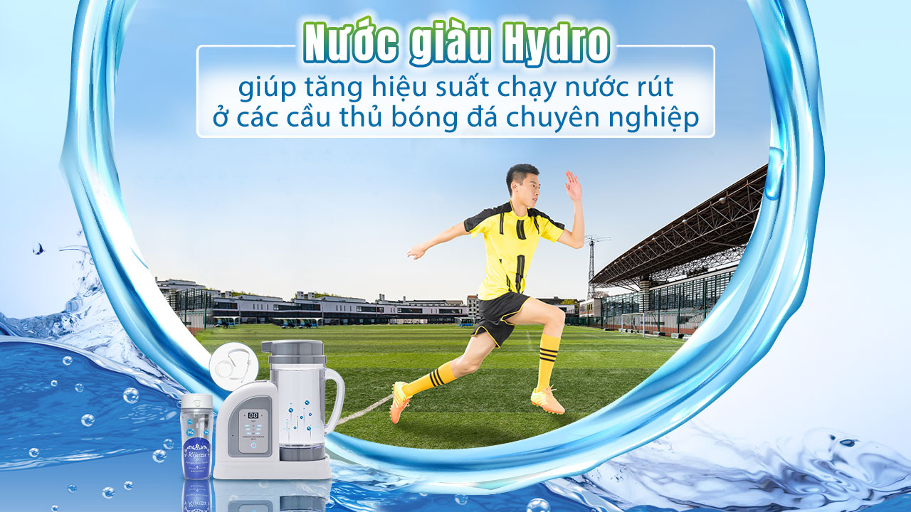 Nước giàu Hydro giúp tăng hiệu suất chạy nước rút lặp đi lặp lại ở các cầu thủ bóng đá chuyên nghiệp
